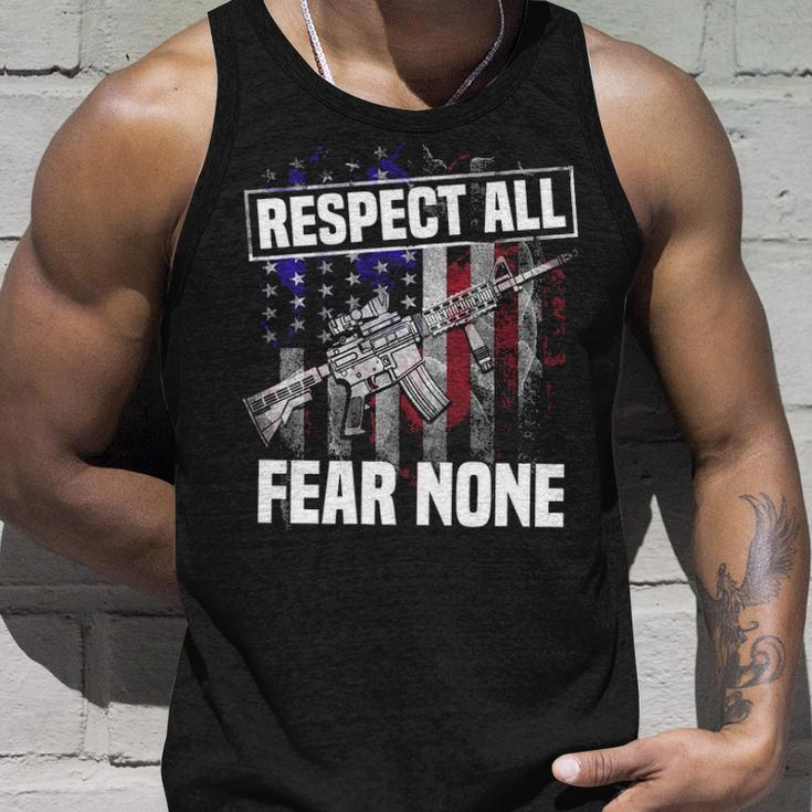 Respect All Fear Unisex Tank Top Gifts for Him