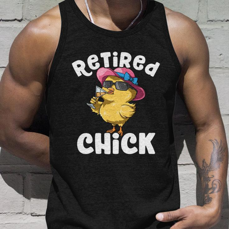 Retired Chick Funny Ladies Retired Moms Retirement Meaningful Gift Unisex Tank Top Gifts for Him