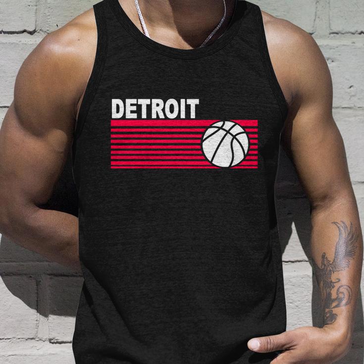 Retro Detroit Basketball Classic Logo Unisex Tank Top Gifts for Him