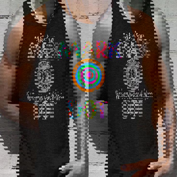 Retro Make Your Mark Happy International Dot Day Colorful Men Women Tank Top Graphic Print Unisex Gifts for Him