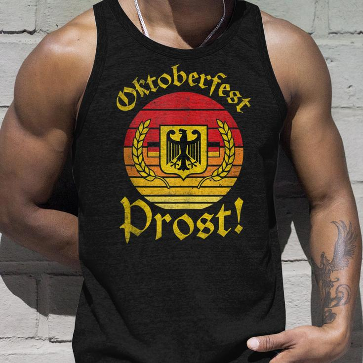 Retro Prost Men Women German Eagle Vintage Oktoberfest  Men Women Tank Top Graphic Print Unisex Gifts for Him