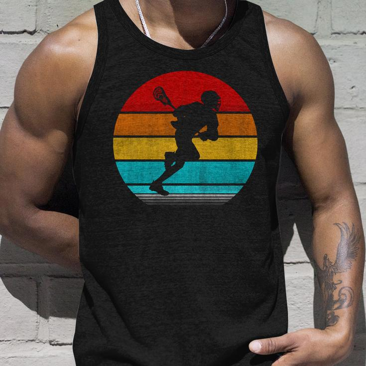 Retro Vintage Lacrosse Unisex Tank Top Gifts for Him