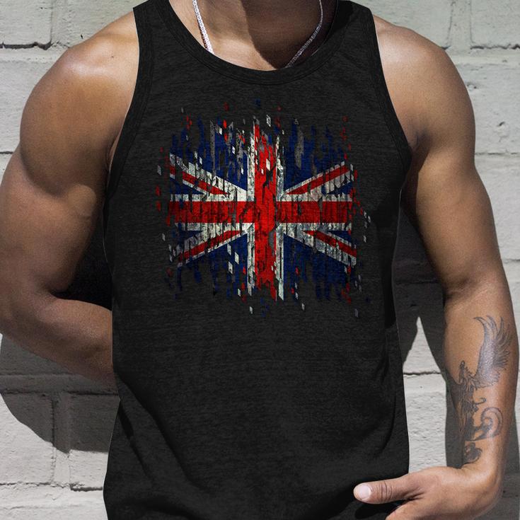 Ripped Uk Great Britain Union Jack Torn Flag Unisex Tank Top Gifts for Him