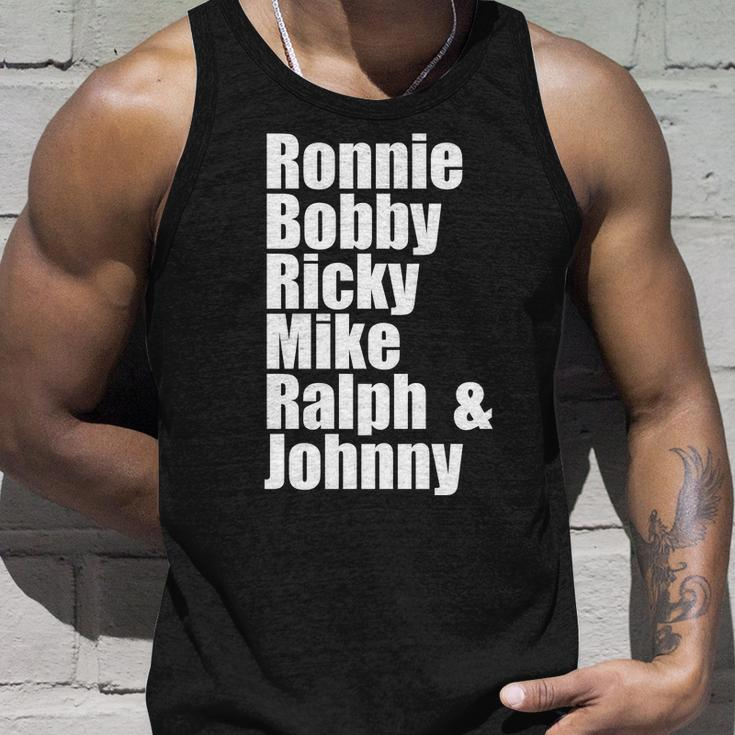 Ronnie Bobby Ricky Mike Ralph And Johnny V2 Unisex Tank Top Gifts for Him