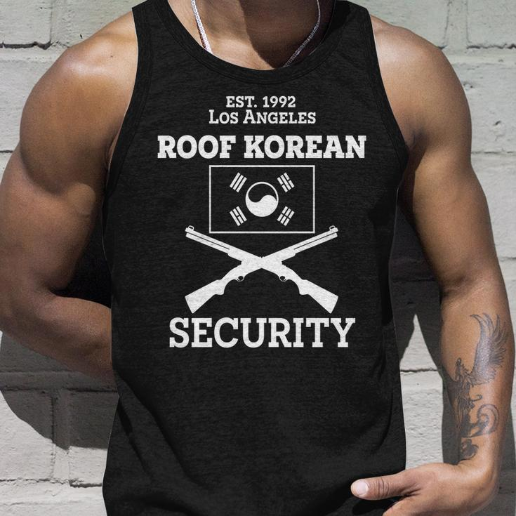 Roof Korean Security Est 1992 Los Angeles Tshirt Unisex Tank Top Gifts for Him