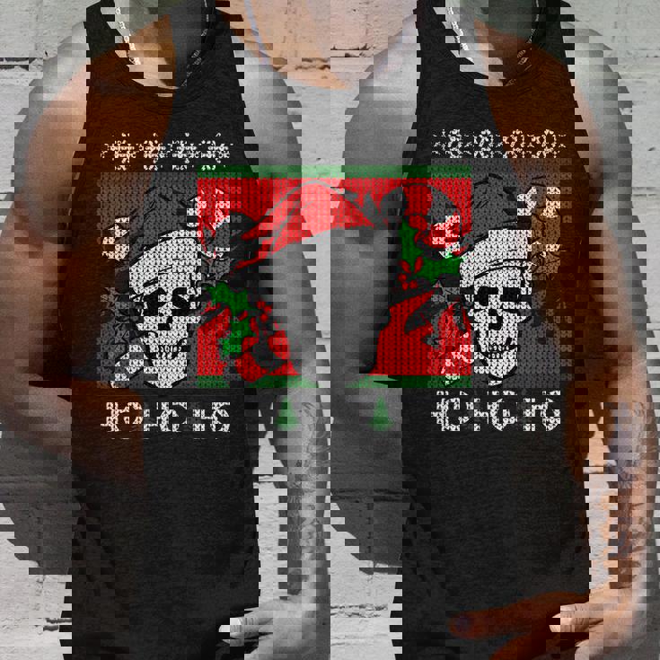 Santa Skull Candy Cane Ugly Christmas Sweater T-Shirt Graphic Design Printed Casual Daily Basic Unisex Tank Top Gifts for Him Santa Skull Candy Cane Ugly Christmas Sweater T-Shirt Graphic Design Printed Casual Daily Basic Unisex Tank Top Gifts for Him