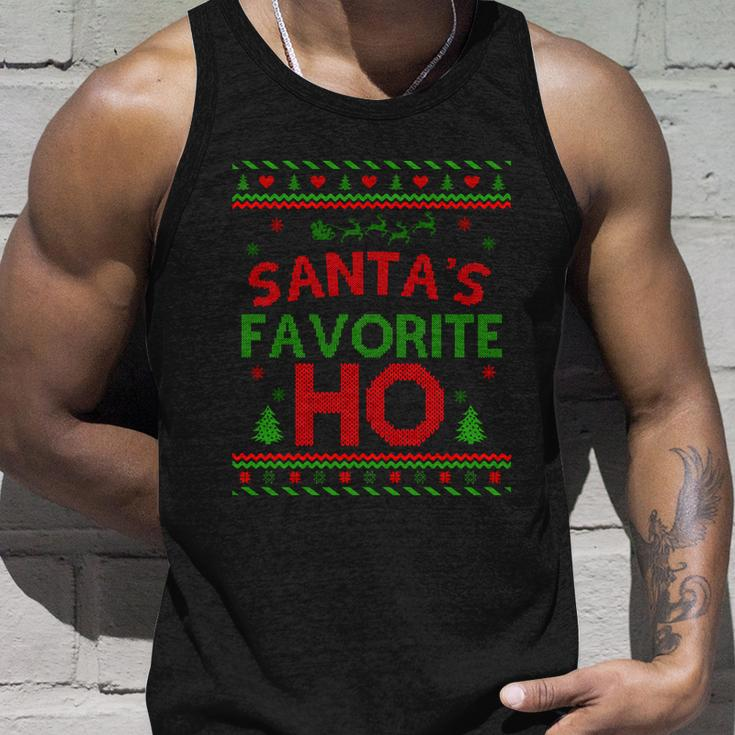 Santas Favorite Ho Ugly Christmas Sweater Christmas In July Gift Unisex Tank Top Gifts for Him
