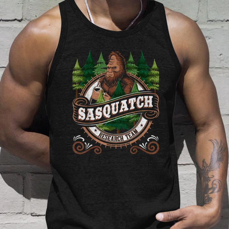 Sasquatch Research Team Funny Bigfoot Fan Unisex Tank Top Gifts for Him