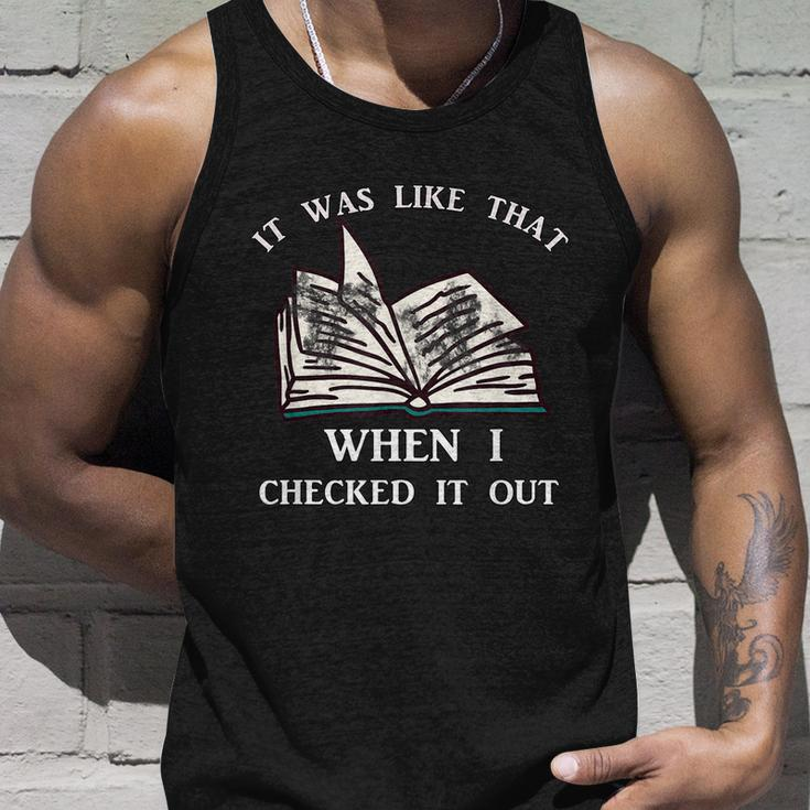 School Library Funny For Librarian Unisex Tank Top Gifts for Him