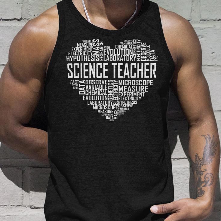 Science Teacher Heart Proud Science Teaching Design Unisex Tank Top Gifts for Him