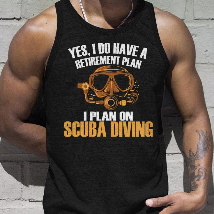 Scuba Diving Retirement Plan Unisex Tank Top Gifts for Him