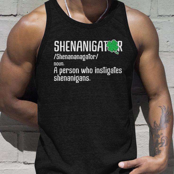 Shenanigator Definition St Patricks Day Graphic Design Printed Casual Daily Basic V2 Unisex Tank Top Gifts for Him