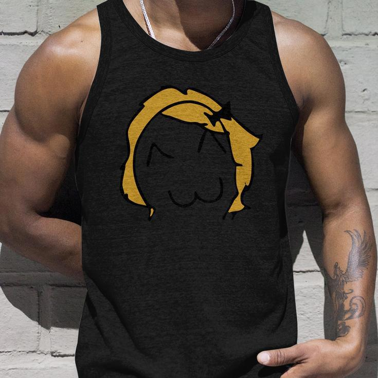 Silhouette Design Derp Meme Funny Troll Face Unisex Tank Top Gifts for Him