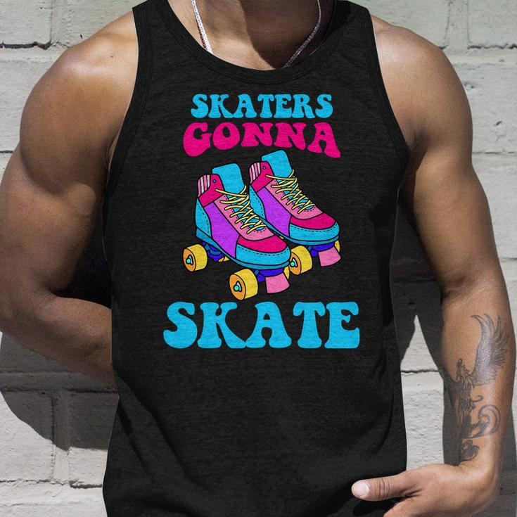 Skaters Gonna Skate V2 Unisex Tank Top Gifts for Him