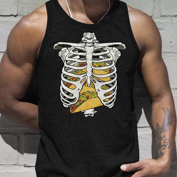 Skeleton Rib Cage Filled With Tacos Tshirt Unisex Tank Top Gifts for Him