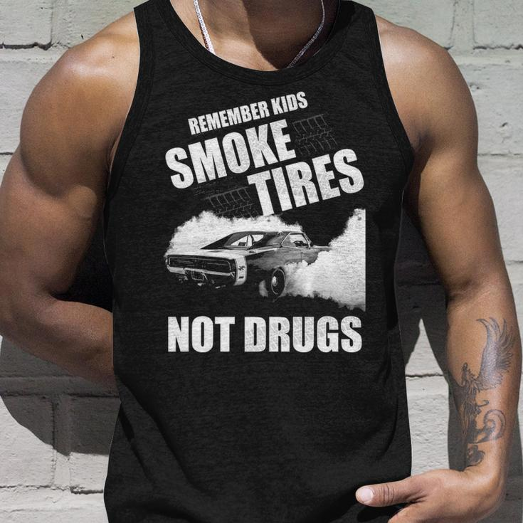 Smoke Tires V2 Unisex Tank Top Gifts for Him