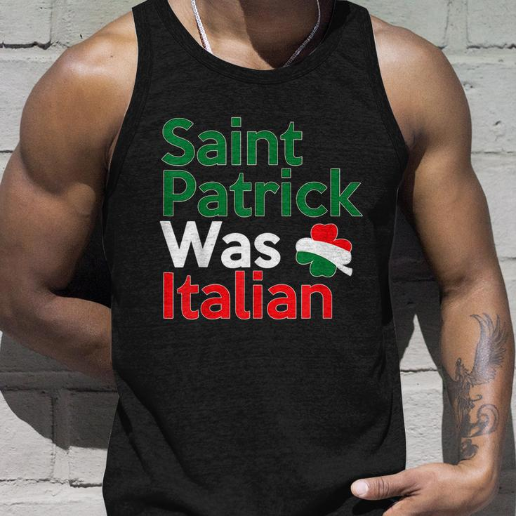 St Patrick Was Italian Saint Patricks Day Unisex Tank Top Gifts for Him