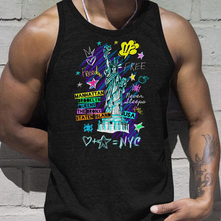 Statue Of Liberty Cities Of New York Unisex Tank Top Gifts for Him