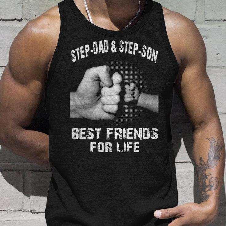Step-Dad & Step-Son - Best Friends Unisex Tank Top Gifts for Him