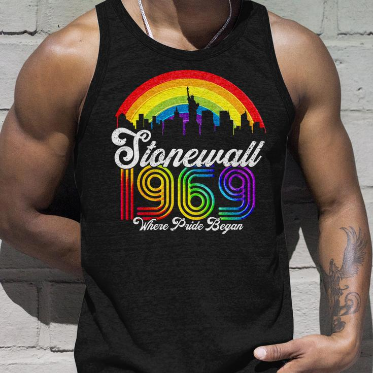 Stonewall 1969 Where Pride Began Lgbt Rainbow Unisex Tank Top Gifts for Him