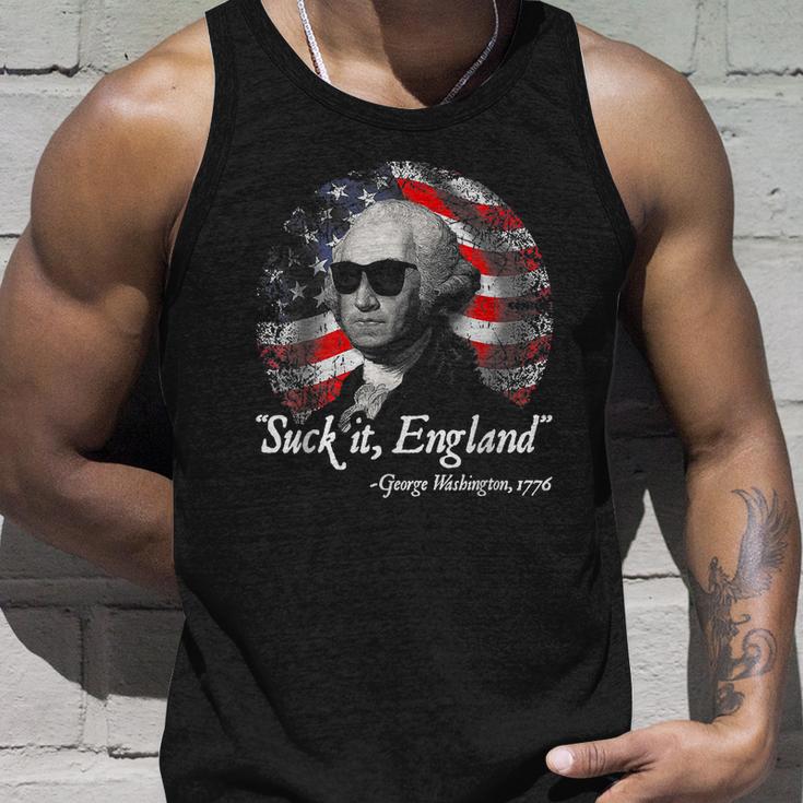 Suck It England Funny 4Th Of July George Washington Unisex Tank Top Gifts for Him