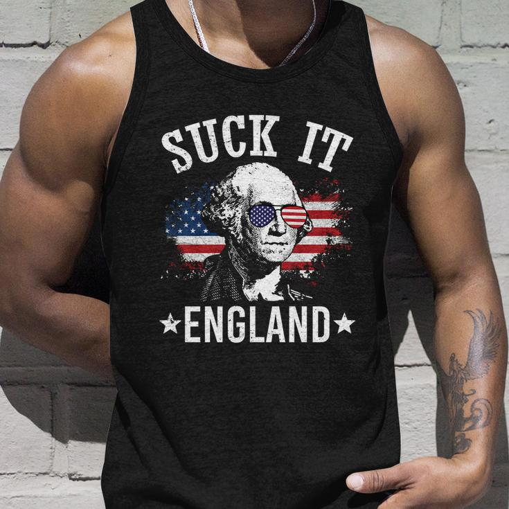 Suck It England Shirt Funny 4Th Of July George Washington Unisex Tank Top Gifts for Him