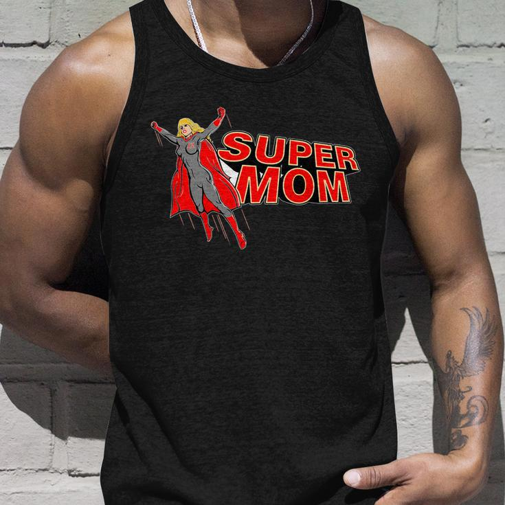 Super Mom Figure T-Shirt Graphic Design Printed Casual Daily Basic Unisex Tank Top Gifts for Him