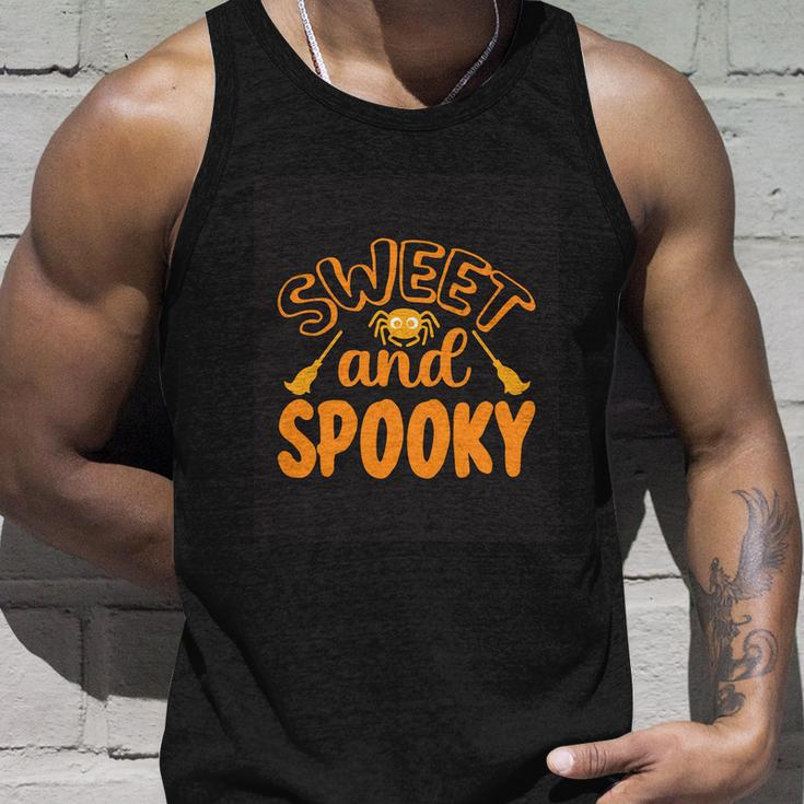 Sweet And Spooky Halloween Quote Unisex Tank Top Gifts for Him