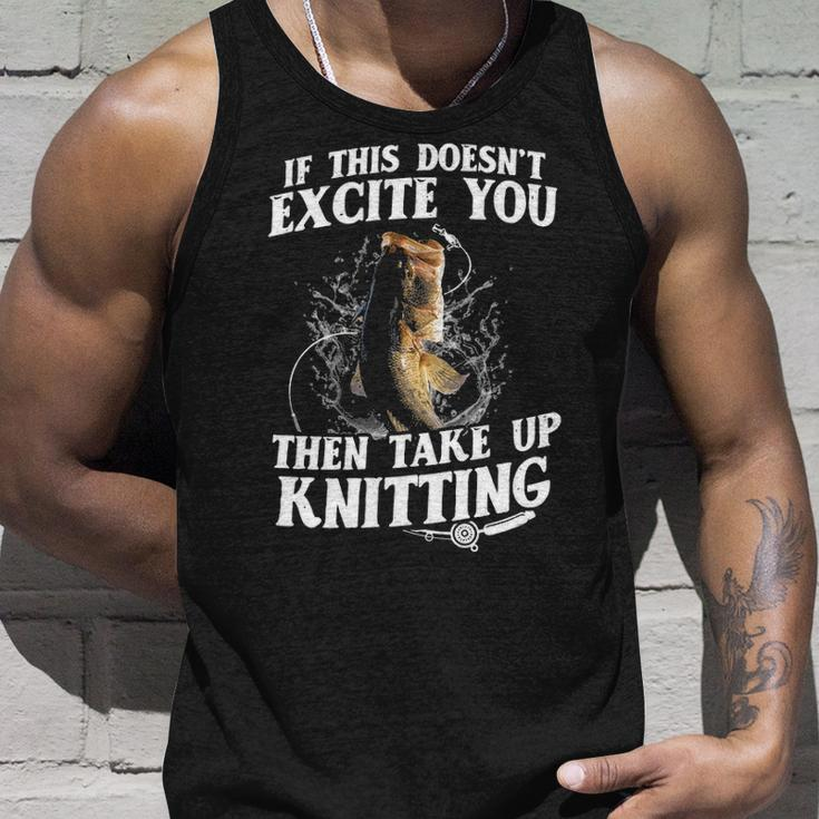 Take Up Knitting Unisex Tank Top Gifts for Him