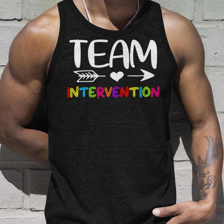 Team Intervention - Intervention Teacher Back To School Unisex Tank Top Gifts for Him
