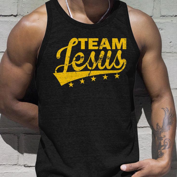 Team Jesus Vintage Christian Tshirt Unisex Tank Top Gifts for Him