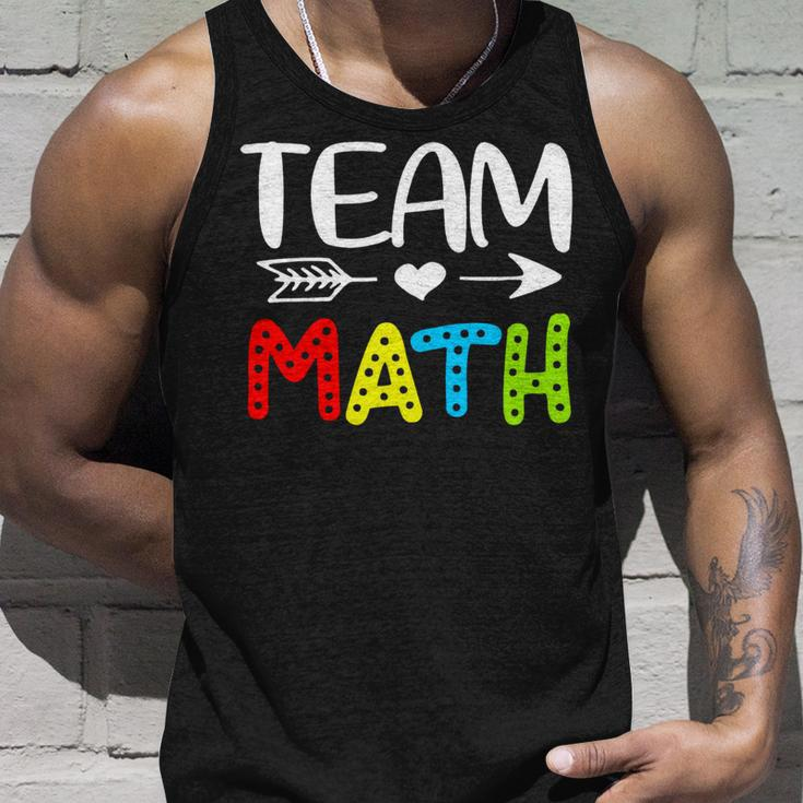 Team Math- Math Teacher Back To School Unisex Tank Top Gifts for Him