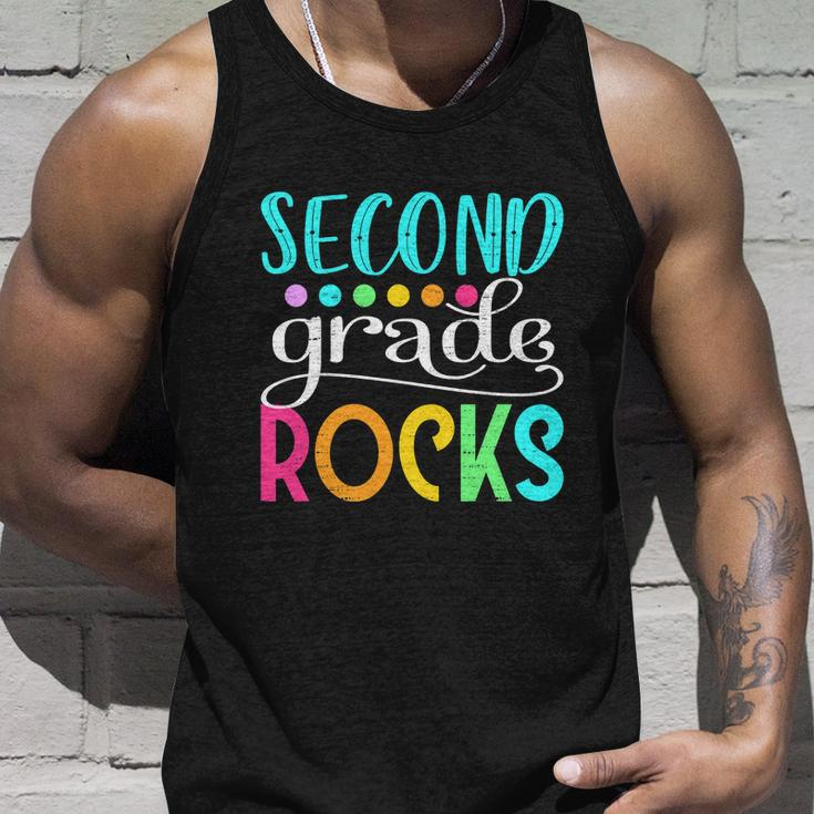 Team Second Grade Funny Hello 2Nd Grade Rocks Unisex Tank Top Gifts for Him