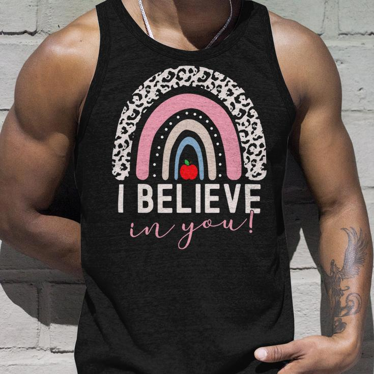 Test Day I Believe In You Rainbow Gifts Women Students Men V2 Unisex Tank Top Gifts for Him
