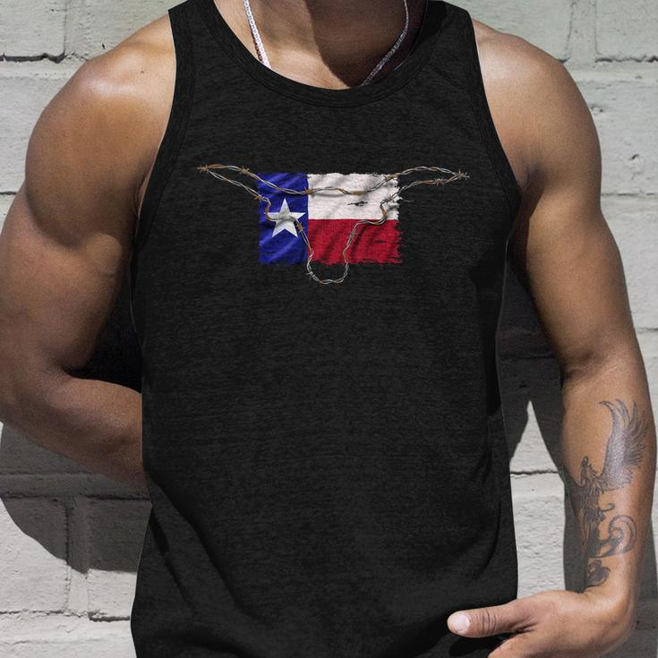 Texas Flag Barbwire Tough Unisex Tank Top Gifts for Him