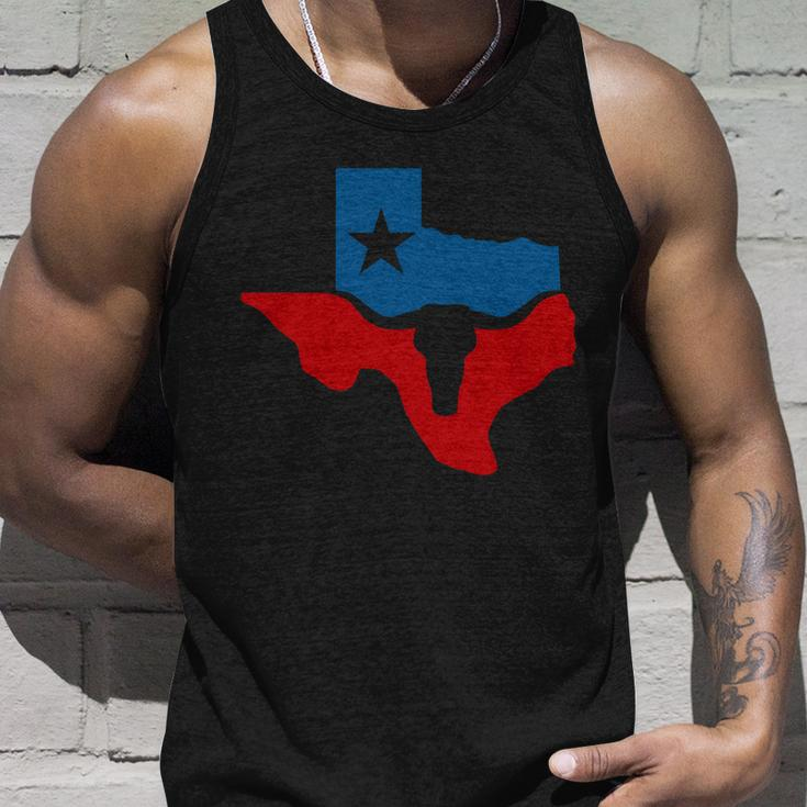 Texas Flag Longhorn Logo Unisex Tank Top Gifts for Him