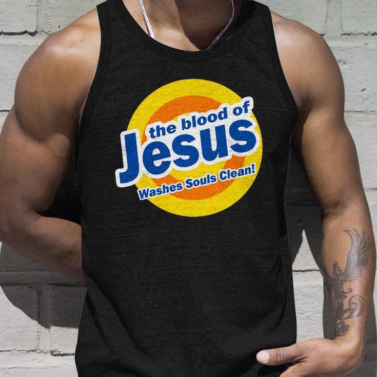 The Blood Of Jesus Washes Souls Clean Unisex Tank Top Gifts for Him