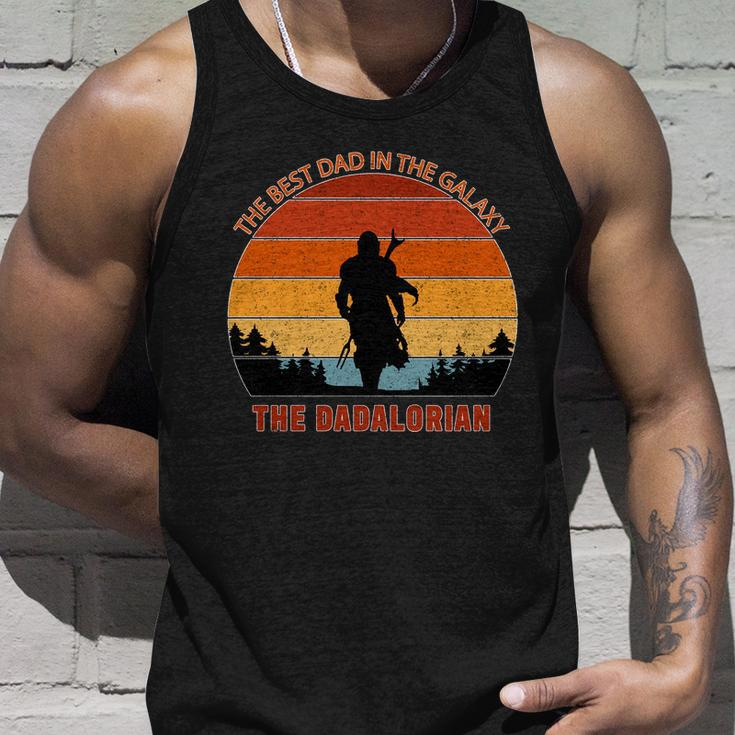 The Dadalorian Best Dad In The Galaxy Retro Vintage Unisex Tank Top Gifts for Him