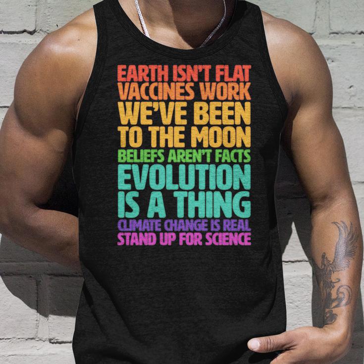 The Earth Isnt Flat Stand Up For Science Tshirt Unisex Tank Top Gifts for Him