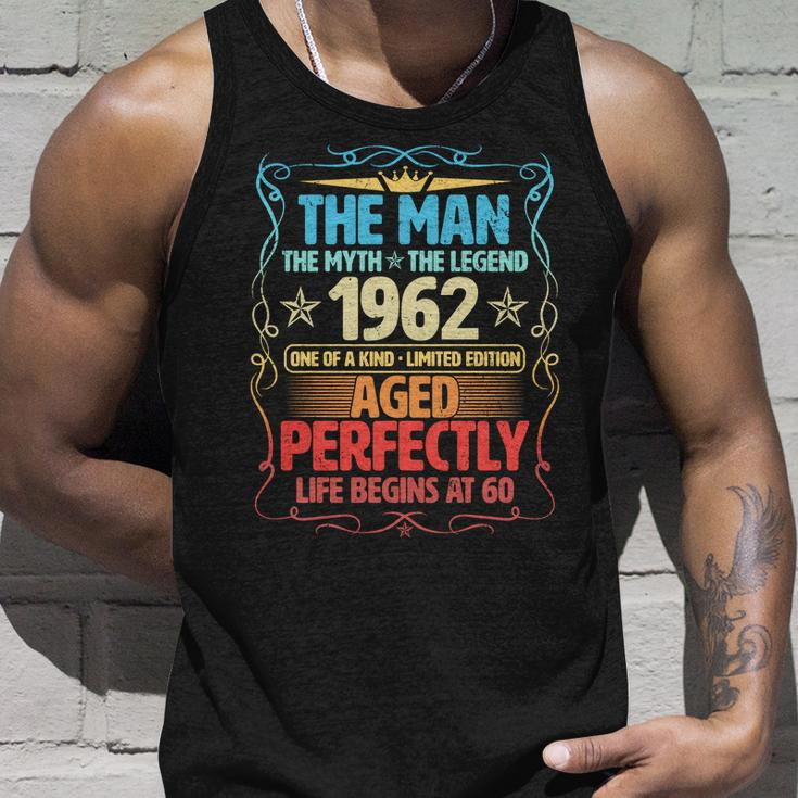 The Man Myth Legend 1962 Aged Perfectly 60Th Birthday Tshirt Unisex Tank Top Gifts for Him