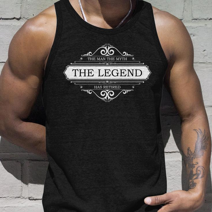 The Man The Myth The Legend Has Retired Tshirt Unisex Tank Top Gifts for Him