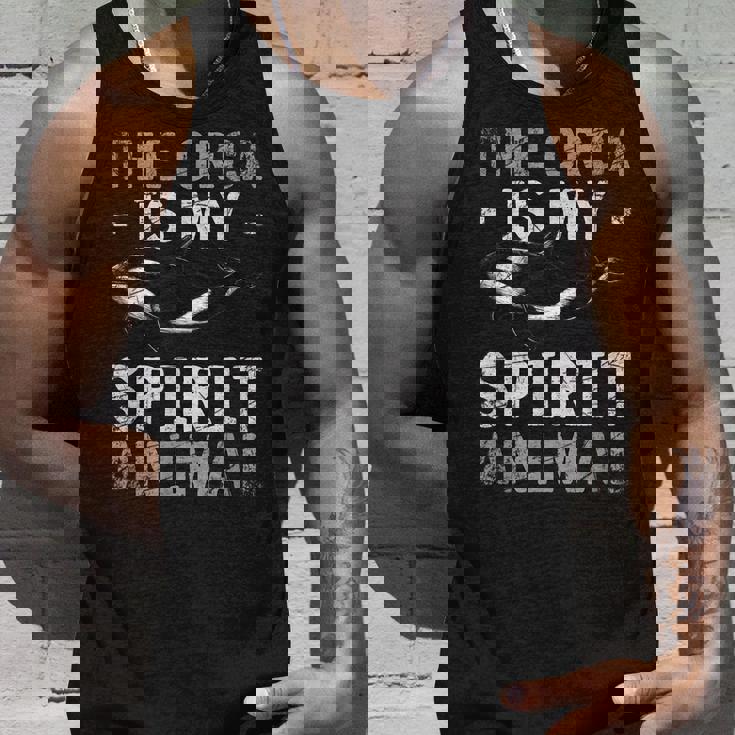 The Orca Is My Spirit Animal Orca Men Women Tank Top Graphic Print Unisex Gifts for Him