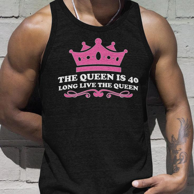 The Queen Is 40 Funny 40Th Birthday Unisex Tank Top Gifts for Him