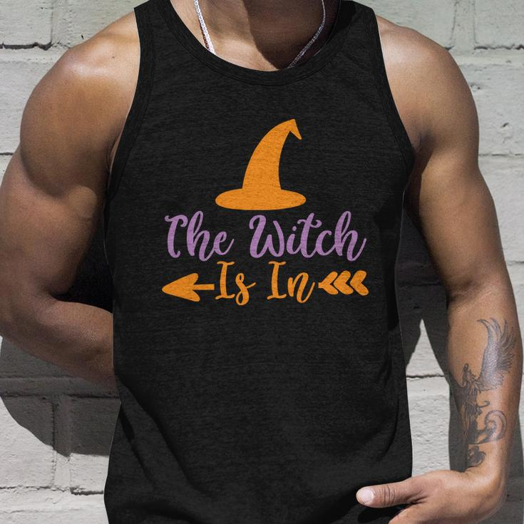 The Witch Is In Halloween Quote Unisex Tank Top Gifts for Him