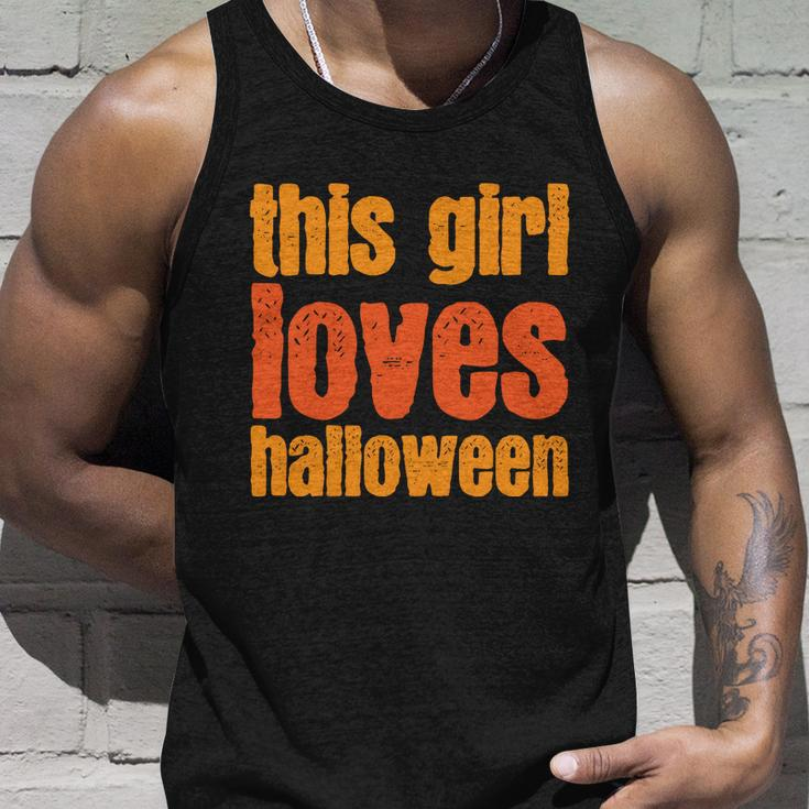 This Girl Loves Halloween Funny Halloween Quote Unisex Tank Top Gifts for Him