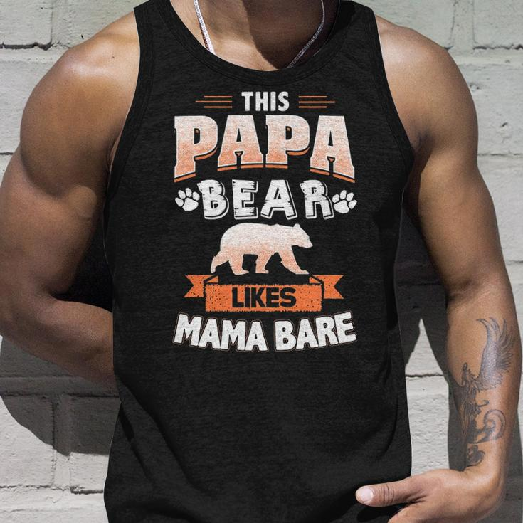 This Papa Bear Likes Mama Bare Unisex Tank Top Gifts for Him
