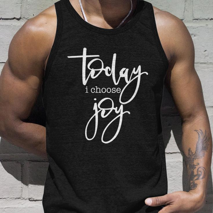 Today I Choose Joy Gift Uplifting Positive Slogan Gift Unisex Tank Top Gifts for Him