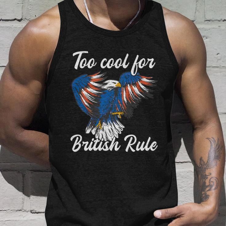 Too Cool For British Rule 4Th Of July Eagle Veteran´S Day Gift Unisex Tank Top Gifts for Him