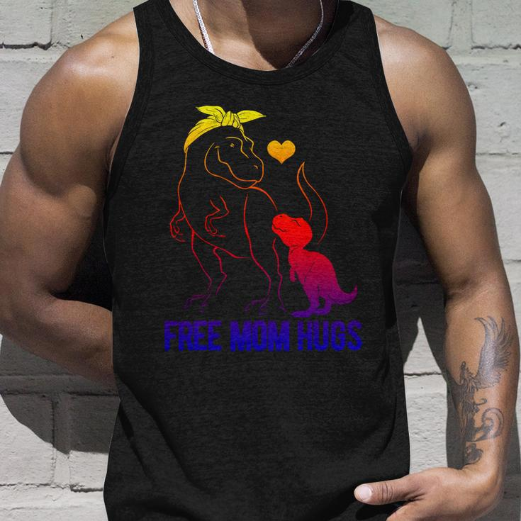 Trans Free Mom Hugs Dinosaur Rex Mama Transgender Pride Meaningful Gift Unisex Tank Top Gifts for Him