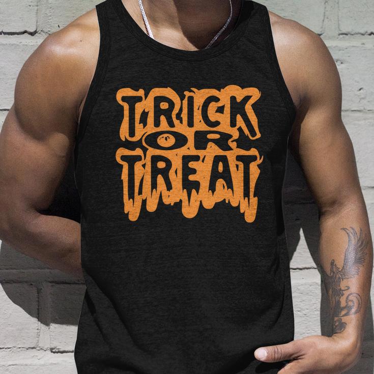 Trick Or Treat Funny Halloween Quote Unisex Tank Top Gifts for Him